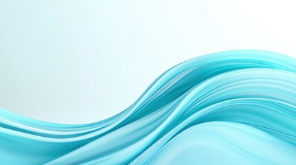 Obraz premium A serene abstract image featuring soft, flowing waves in varying shades of blue, evoking a sense of calm and tranquility.