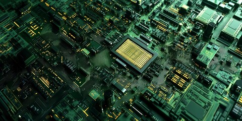 AI technology chip circuit 