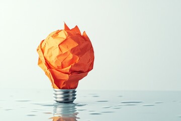 Business innovation on solid white background, single object