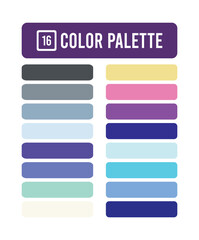 Obraz premium modern color palette