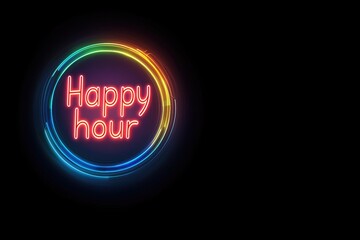 "Neon Happy Hour: Delicious Food & Drinks Under Vibrant Lights for Unforgettable Gatherings
