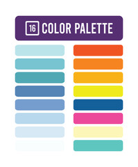 Obraz premium modern color palette