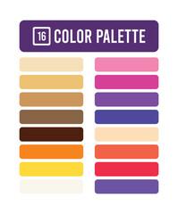 Obraz premium modern color palette