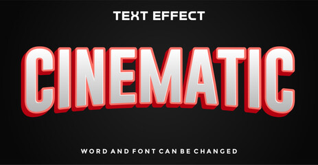 Fototapeta premium Cinematic editable text effect