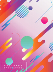 Abstract Shapes Floral Vector Background Design