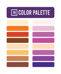 Obraz premium modern color palette