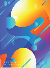 Vibrant Abstract Background with Dynamic Shapes