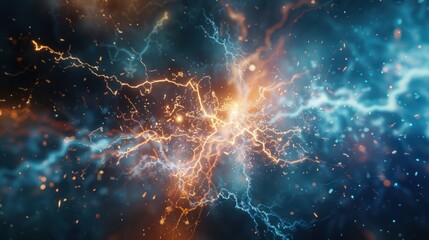 Fototapeta premium Abstract Lightning and Sparkles
