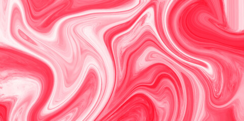 Obraz premium The texture of white and pink marble pattern modern style Liquid background. red marble pattern texture natural background. Paper with soft waves and white fabric liquid metallic art paint texture. 