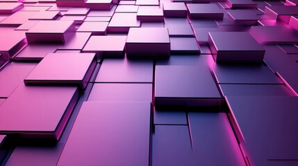 Fototapeta premium Abstract geometric patterns with vibrant lighting effects.