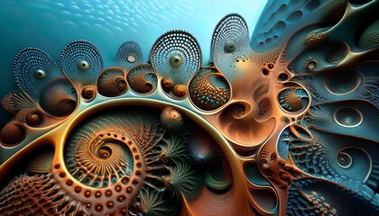 Fractal designs representing complexity.