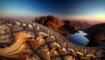 Fractal designs representing complexity.