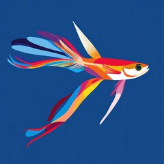 Obraz premium Colorful Fish Illustration.