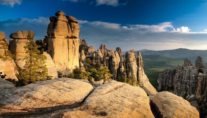 Unique geological formations in national parks.