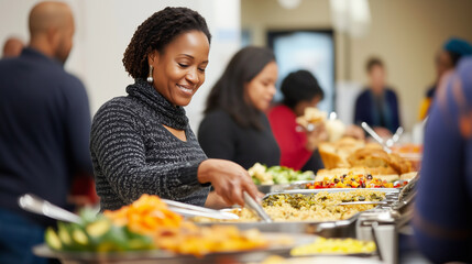 A Kwanzaa feast where African-American, Jewish, and Latino families come together to share in the spirit of unity, self-determination, and cultural pride. Traditional dishes like c