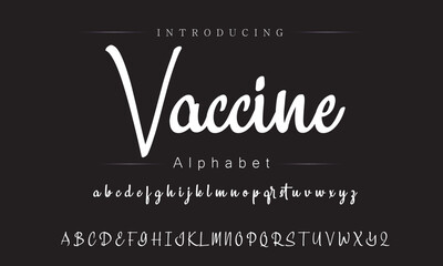 Obraz premium Artistic Brush Font in Creative Graphic Elements