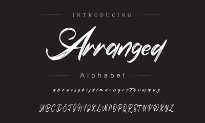 Dynamic Brush Script Font in Creative Art Projects