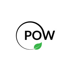 POW logo design for digital and any other service company