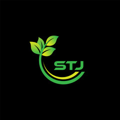 STJ ABSTRACT LETTER LOGO DESIGN