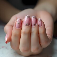 beautifully groomed hands with an elegant manicure