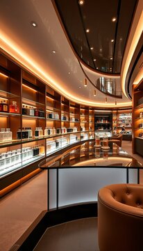 Magasin de parfums luxueux et sophistiqu&eacute;