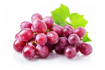 Fototapeta premium Pieces of fresh grape isolated on white