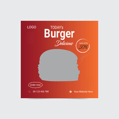 food social media post template design for promotion. business vector vector illustration
