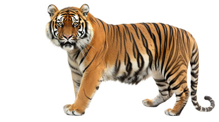 Fototapeta premium Bengal tiger isolated on transparent background, png
