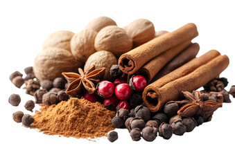 A pile of spices and nuts © Micro