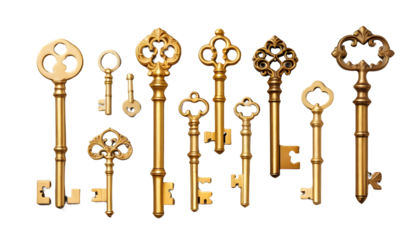  skeleton key ai background golden antique generative ai key old isolated antique vintage metal white gold lock object cross security retro iron symbol door ancient house gold ornate home steel