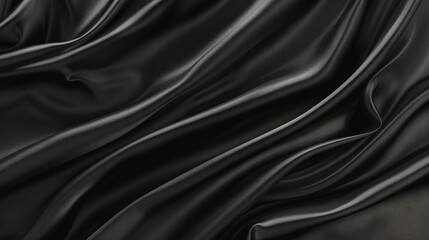 Obraz premium black fluid silk background