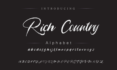 Fluid Brush Lettering Style