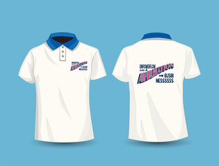 Empower Flow and Affirmation Polo T-Shirt Design