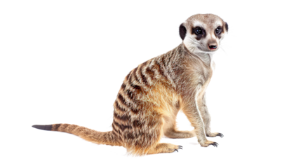 Meerkat isolated on transparent background, png