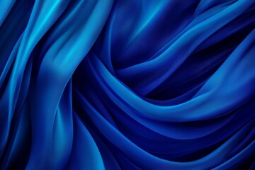Obraz premium Abstract blue gradient fabric background with shades of blue transitioning smoothly, perfect for website banners, presentations, and social media graphics. This image conveys elegance, sophistication,