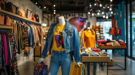 Obraz premium Mannequin in a Fashion Store