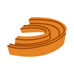 Colored yellow flat Boxing cap for boxing fights. Protection of teeth during blows in boxing and other martial arts. An isolated object of protection of the oral cavity, especially teeth