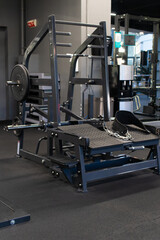 Obraz premium exercise gym machine modern healthy health sport equipment heavy club fitness lifestyle