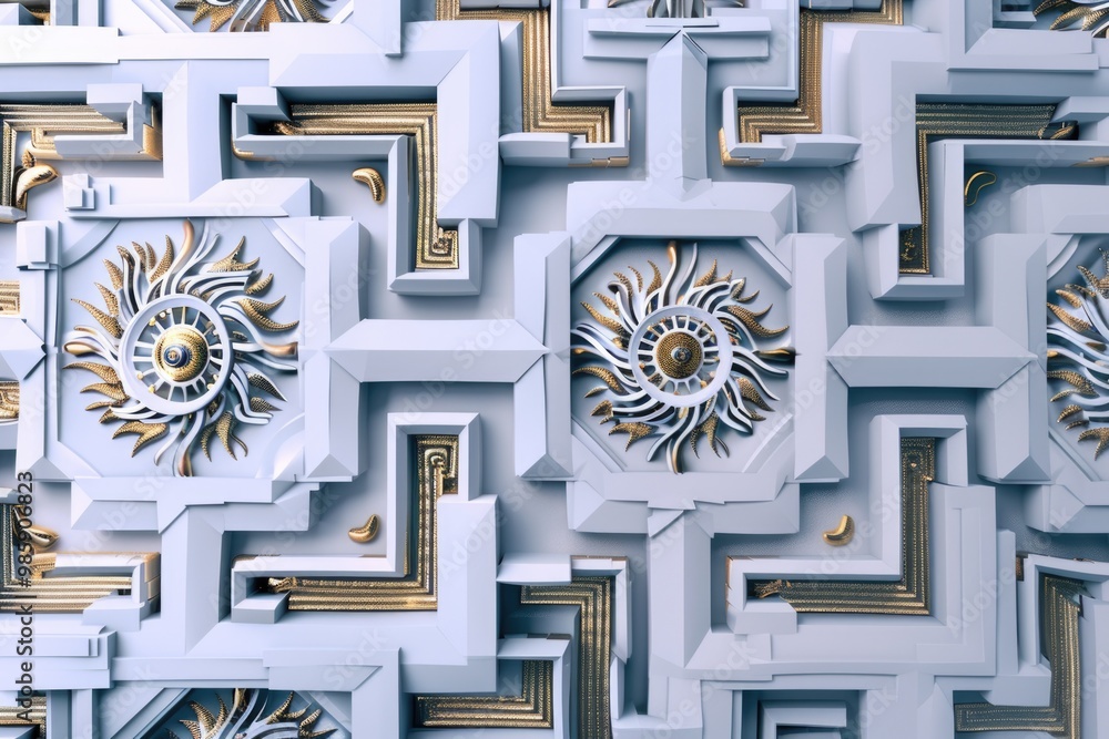 Aufkleber A detailed view of a textured surface with an intricate design