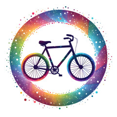 Fototapeta premium Bicycle Logo PNG Transparent Background