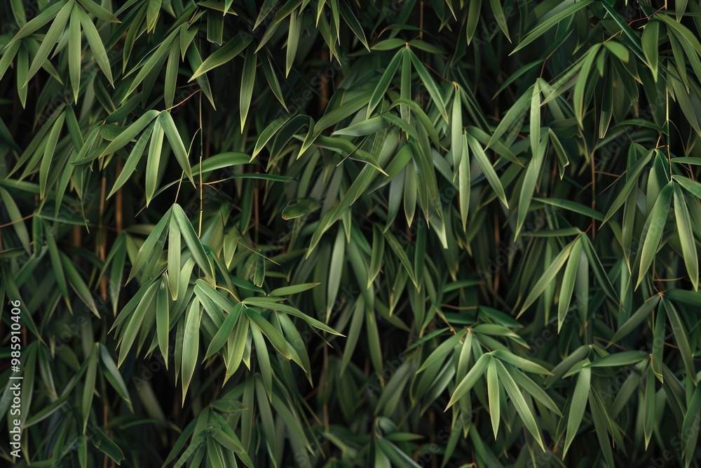 Canvas Prints A detailed view of lush green leaves