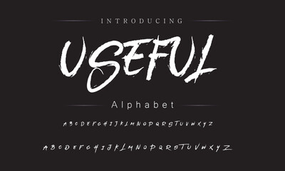 Stylish Brush Typography Font