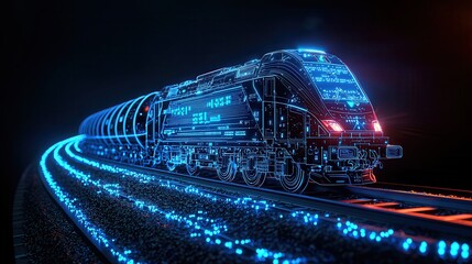 Modern Intermodal Transport Innovation - Digital Binary Network Efficiency