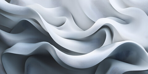 Obraz premium Organic textures blending into smooth digital forms. 