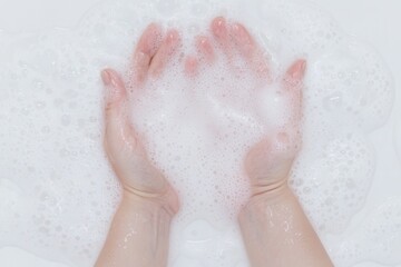 hand with soap
