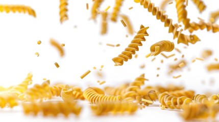 Obraz premium Pasta falling from above