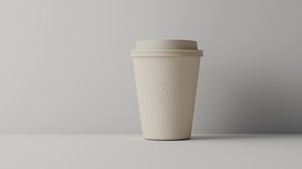 Minimalistic Eco-friendly Reusable Coffee Cup, for promoting sustainability lifestyle