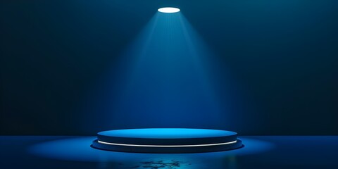 Dramatic Presentation Stage with Focused Lighting
