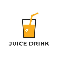 juice drink logo design concept idea
