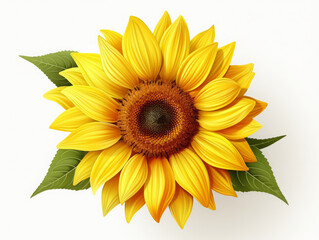 Naklejka premium Fantastic Top view of sunflower